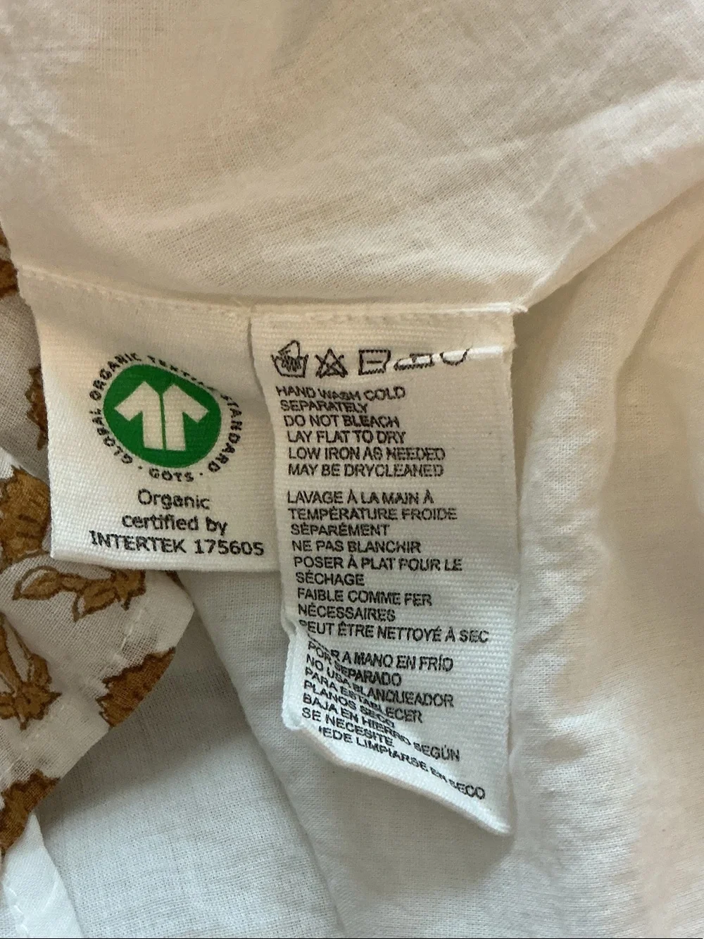 Cleobella Tillie Mini Dress in the Honey Mix Print colorway M Organic Cotton - Picture 12 of 13